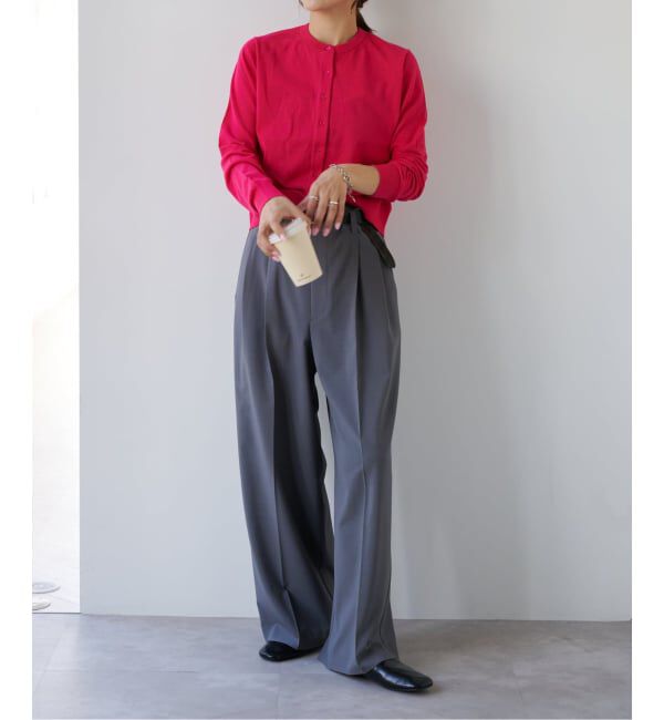 OUTDOOR PRODUCTS Usual Things「ハイゲージコットンコンパクトクルーネックカーディガン」|カーディガン|