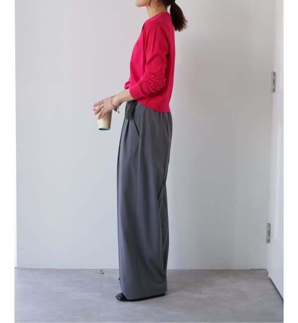 OUTDOOR PRODUCTS Usual Things「ハイゲージコットンコンパクトクルーネックカーディガン」|カーディガン|