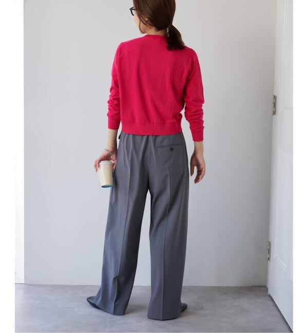 OUTDOOR PRODUCTS Usual Things「ハイゲージコットンコンパクトクルーネックカーディガン」|カーディガン|