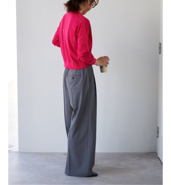 OUTDOOR PRODUCTS Usual Things「ハイゲージコットンコンパクトクルーネックカーディガン」|カーディガン|