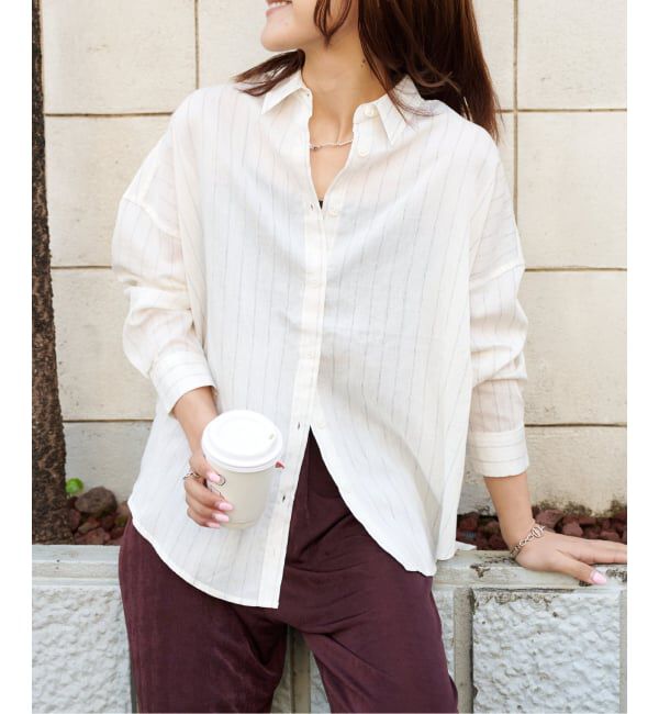 OUTDOOR PRODUCTS Usual Things「追加レ ーヨンリネンシャツ」|シャツ・ブラウス|