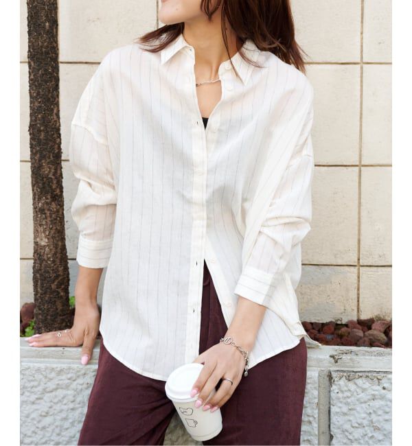 OUTDOOR PRODUCTS Usual Things「追加レ ーヨンリネンシャツ」|シャツ・ブラウス|