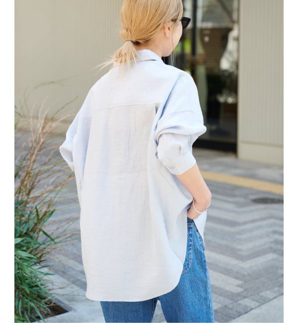 OUTDOOR PRODUCTS Usual Things「追加レ ーヨンリネンシャツ」|シャツ・ブラウス|