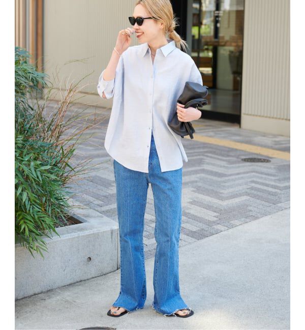 OUTDOOR PRODUCTS Usual Things「追加レ ーヨンリネンシャツ」|シャツ・ブラウス|