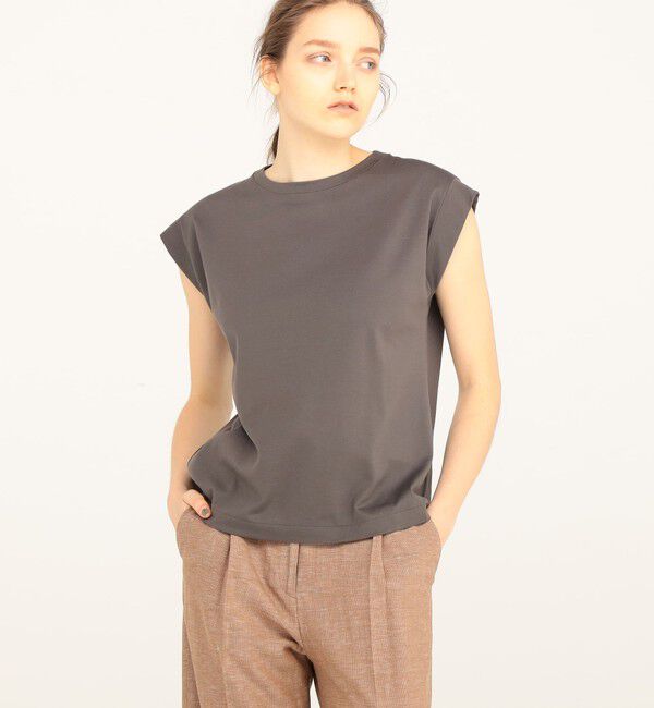 TOMORROWLAND collection「スーピマコットンジャージー フレンチスリーブプルオーバー」|Tシャツ・カットソー|