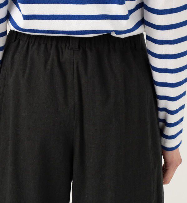 MACPHEE「レーヨンリネンコットン フレアクロップドパンツ」|その他|