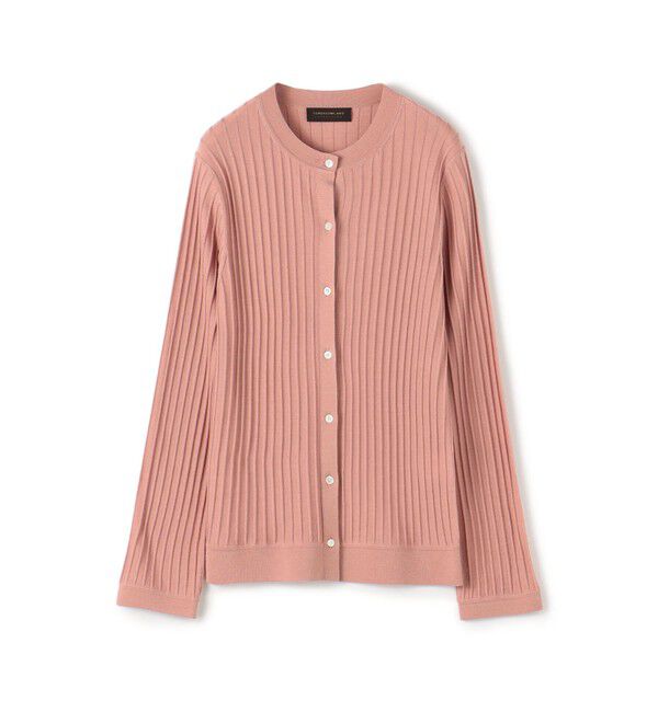 TOMORROWLAND collection「カシミヤシルクリブ クルーネックカーディガン」|カーディガン|31 ライトピンク