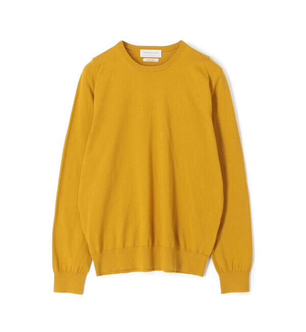 TOMORROWLAND MENS「スビンコットン クルーネックプルオーバー」|ニット・セーター|25 イエロー