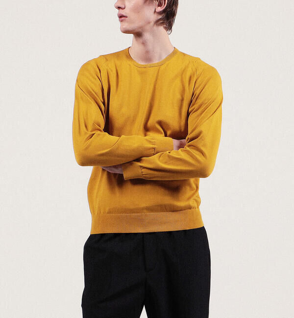 TOMORROWLAND MENS「スビンコットン クルーネックプルオーバー」|ニット・セーター|