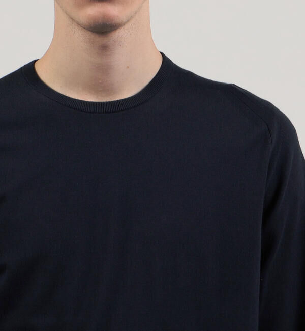 TOMORROWLAND MENS「スビンコットン クルーネックプルオーバー」|ニット・セーター|