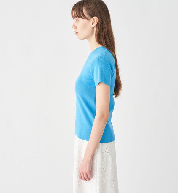 Ballsey「ハイゲージコットン ハーフスリーブプルオーバー」|ニット・セーター|