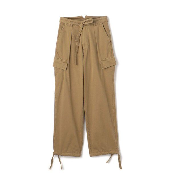 MACPHEE「ソフトコットンサテン カーゴパンツ」|カーゴ|47 ブラウン