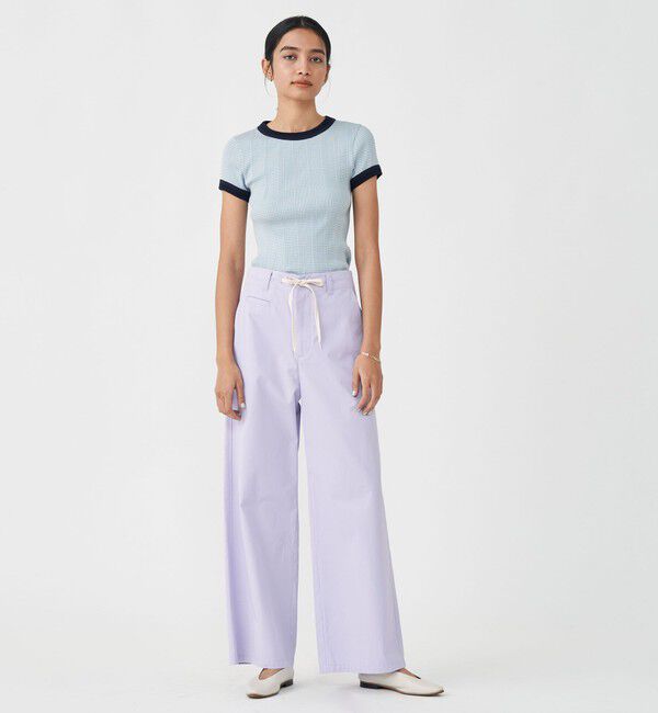 MACPHEE「コットンサージ ワイドパンツ」|その他|