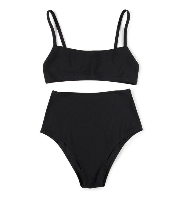 TOMORROWLAND GOODS「Lido undici high waist セパレートスイムスーツ」|ビキニ|19 ブラック