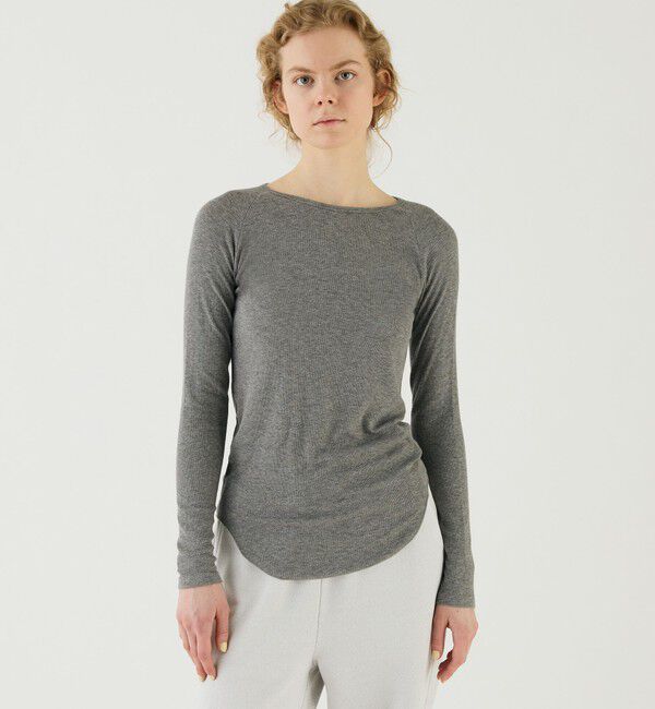 GALERIE VIE「レーヨンカシミヤジャージー クルーネックプルオーバー」|Tシャツ・カットソー|