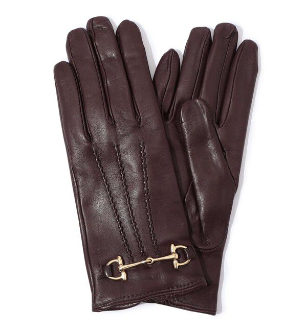 TOMORROWLAND GOODS「CARIDEI ビットグローブ」|手袋|39 ボルドー