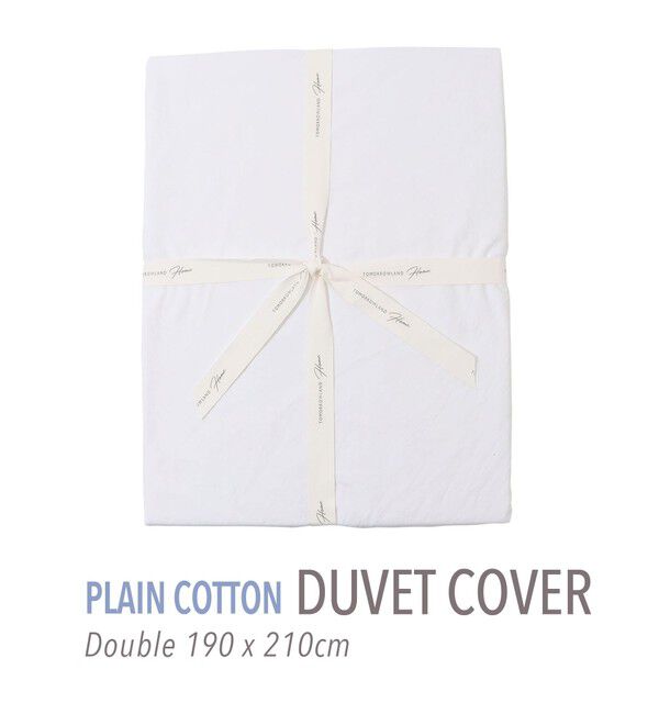 TOMORROWLAND HOME「プレーンコットン 掛布団カバー（ダブル）」|その他|11 ホワイト