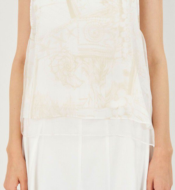 DES PRES「マリンプリント ノースリーブプルオーバー」|シャツ・ブラウス|