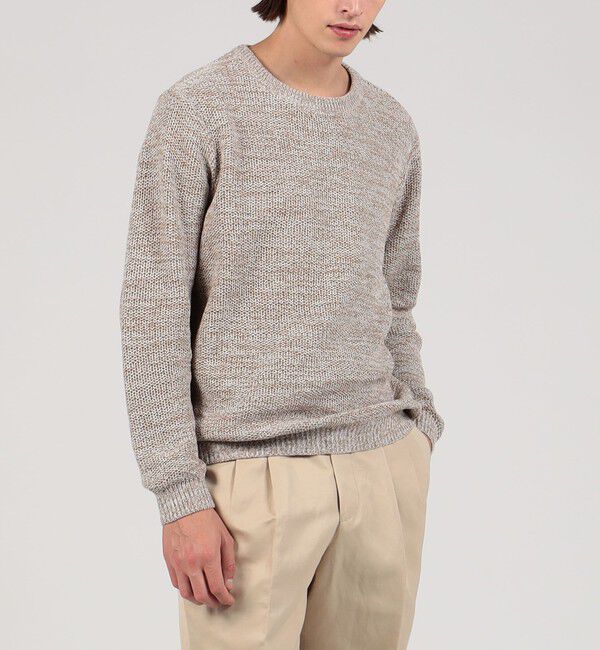 TOMORROWLAND MENS「TOMORROWLAND tricot ギマコットンリネン クルーネックプルオーバー」|ニット・セーター|