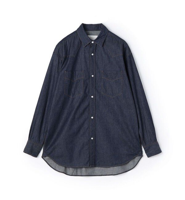 TOMORROWLAND MENS「コットンデニム ウエスタンシャツ」|シャツ・ブラウス|67 ダークブルー