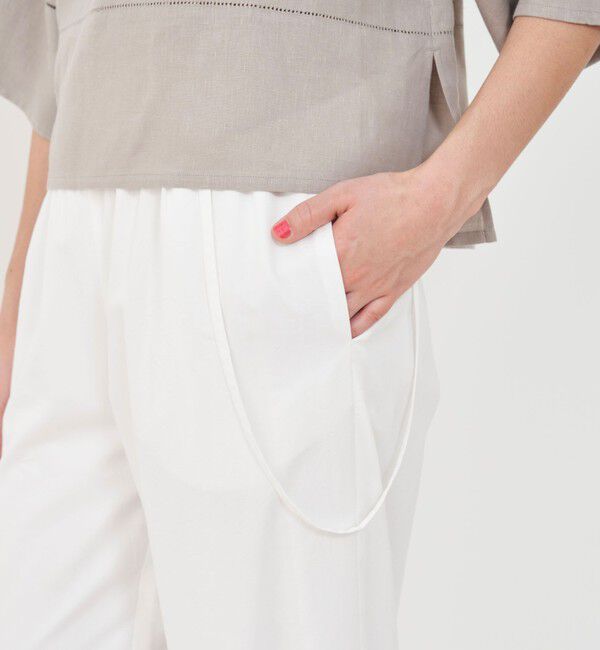 GALERIE VIE「コットンツイル イージーパンツ」|チノ|