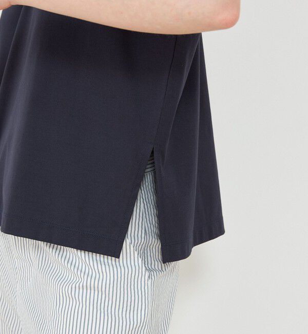 GALERIE VIE「ファインコットン ワイドクルーネックプルオーバー」|Tシャツ・カットソー|