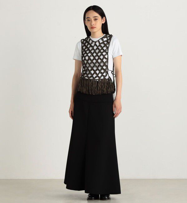 Edition「フリンジニット ノースリーブトップス」|ニット・セーター|