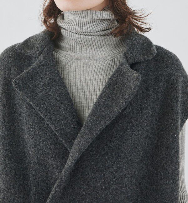 GALERIE VIE「ラムズウール スリーブレスダブルジャケット」|ベスト・ジレ|