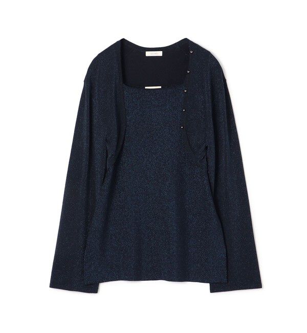 DES PRES「コンフォートレーヨンストレッチ ツインニット」|ニット・セーター|68 ネイビー系