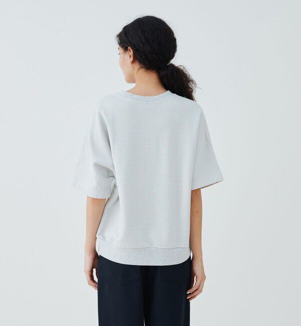 GALERIE VIE「スビンバックパイルラメ ハーフスリーブプルオーバー」|スウェット・ジャージ|