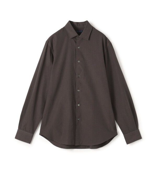 TOMORROWLAND MENS「スビンコットン セミワイドカラーシャツ」|シャツ・ブラウス|17 チャコールグレー