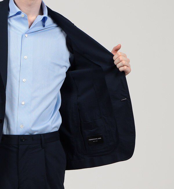 TOMORROWLAND MENS「コンパクトナイロン シングルブレステッド2Bジャケット」|テーラードジャケット|