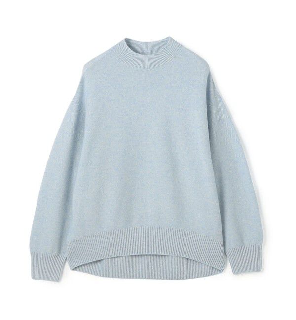 GALERIE VIE「カシミヤコットン ビルドネックプルオーバー」|ニット・セーター|63 ライトブルー