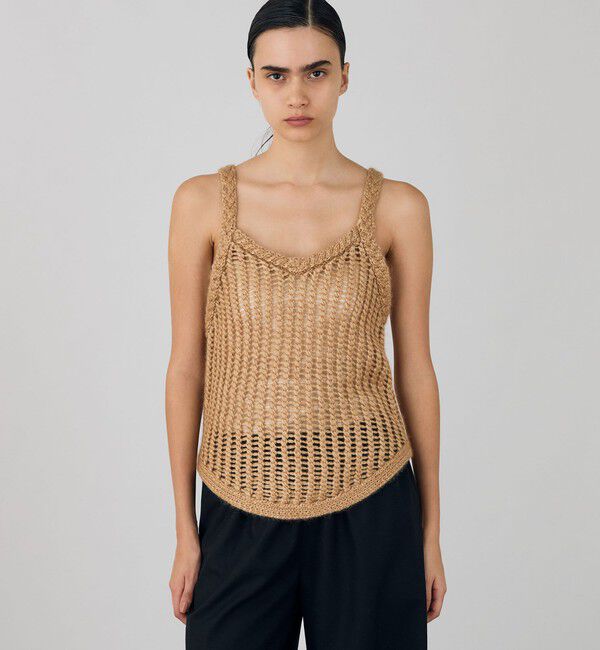 DES PRES「カシミヤシルクモヘヤメッシュ キャミソール」|キャミソール|