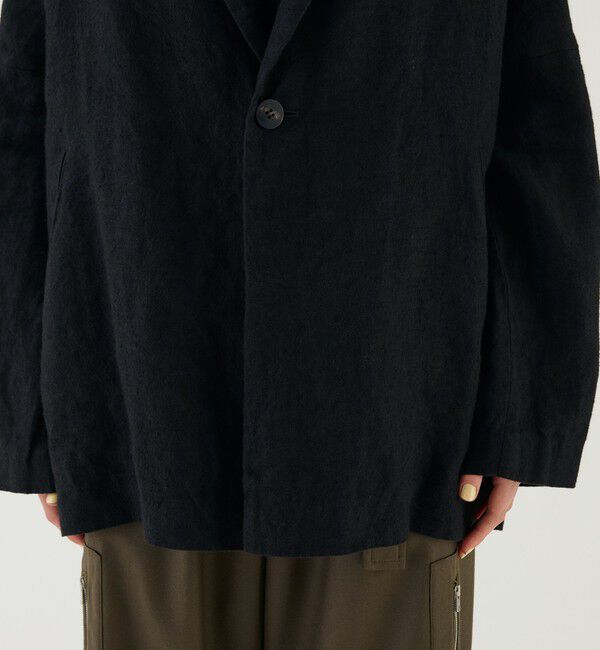 GALERIE VIE「ブラッシュドリネン　ワイドジャケット」|テーラードジャケット|