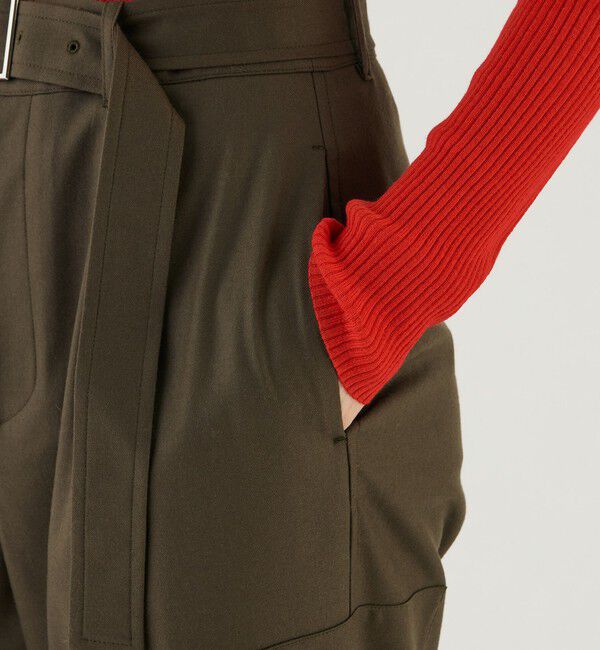 GALERIE VIE「ライトフラノストレッチ  アウトポケットカーゴパンツ」|カーゴ|