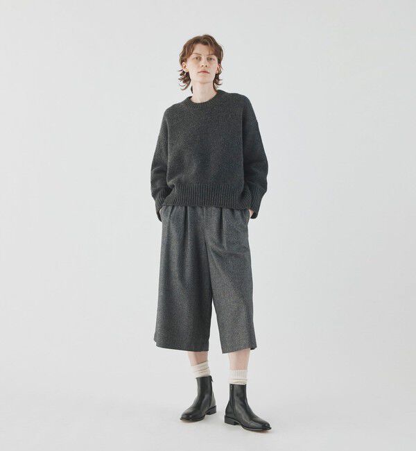 GALERIE VIE「グリジオコットーネ クロップドワイドパンツ」|その他|