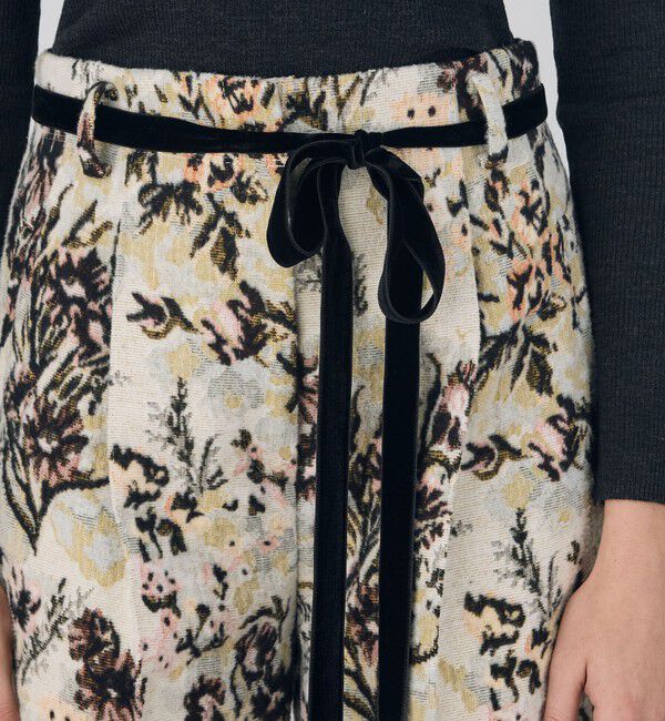 DES PRES「ブラッシュフラワープリント ワイドストレートパンツ」|その他|