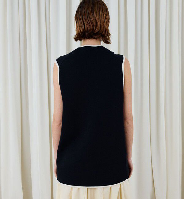 DES PRES「レーヨンナイロンダブルフェイス Vネックジレ」|ベスト・ジレ|