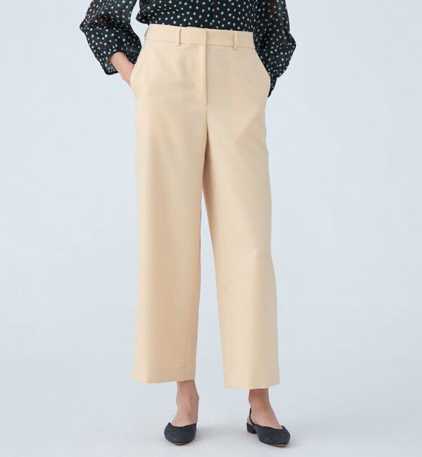 Ballsey「パウダリーストレッチツイル セミワイドパンツ」|その他|