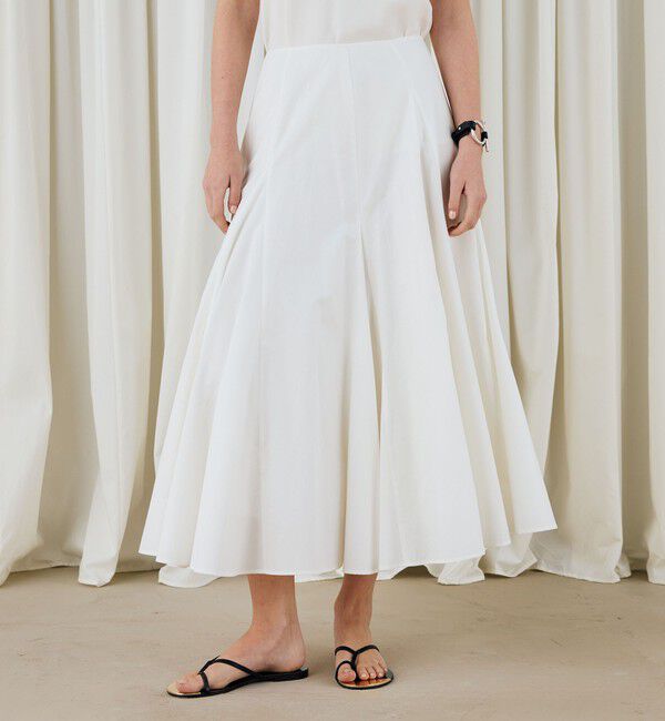 DES PRES「スビンコットンツイル ボリュームスカート」|スカート|