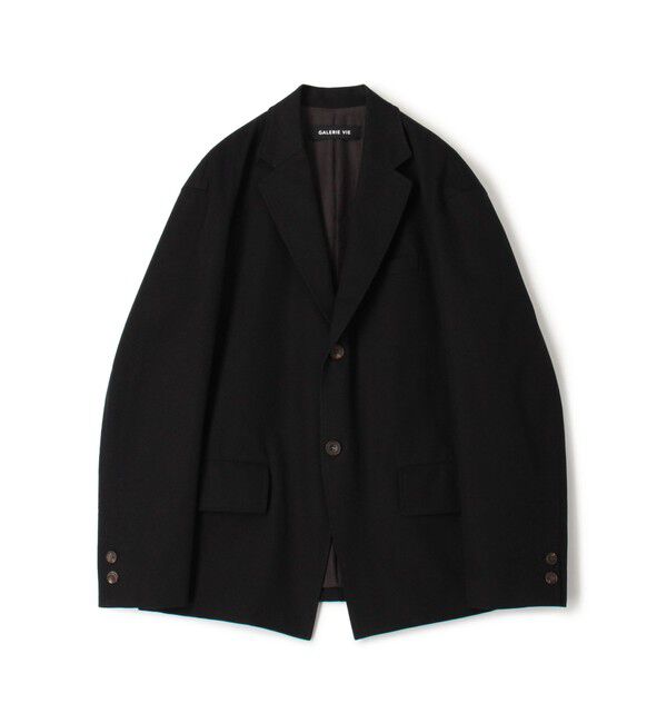 GALERIE VIE「ノンマーセライズドコットン テーラードジャケット」|テーラードジャケット|69 ネイビー