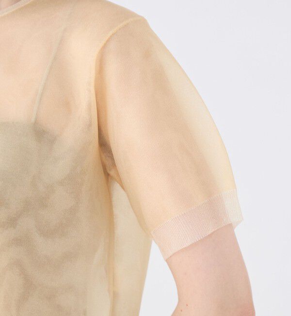 MACPHEE「シアーレイヤー クルーネックプルオーバー」|ニット・セーター|