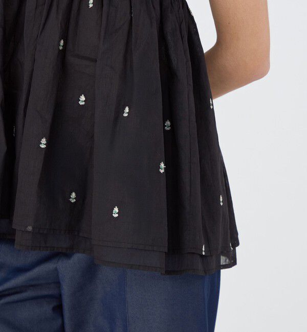 TOMORROWLAND BUYING WEAR「【別注】ne Quittez pas BLACK POPLIN ORGANZE キャミソールトップス」|キャミソール|