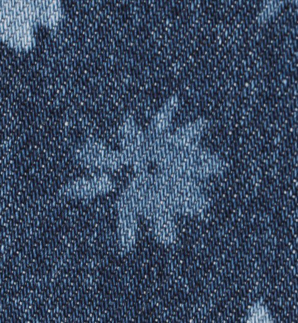 MACPHEE「フラワーレーザー プリントデニム フレアパンツ」|デニム|