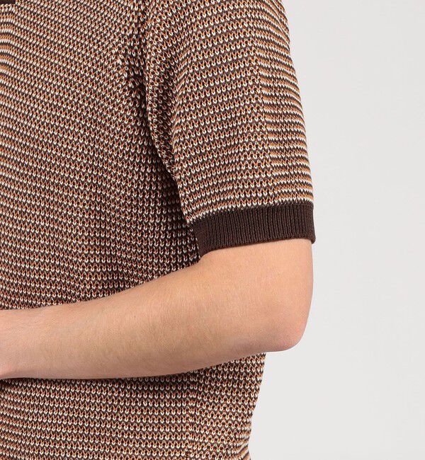 TOMORROWLAND MENS「TOMORROWLAND Tricot マーセライズコットン ハーフスリーブ プルオーバーニット」|ニット・セーター|