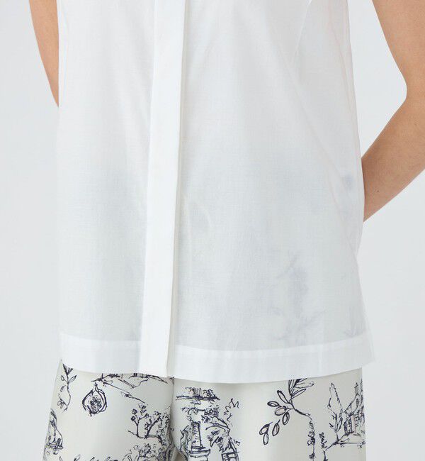 TOMORROWLAND collection「ジオメトリックエンブロイダリー バンドカラーブラウス」|シャツ・ブラウス|