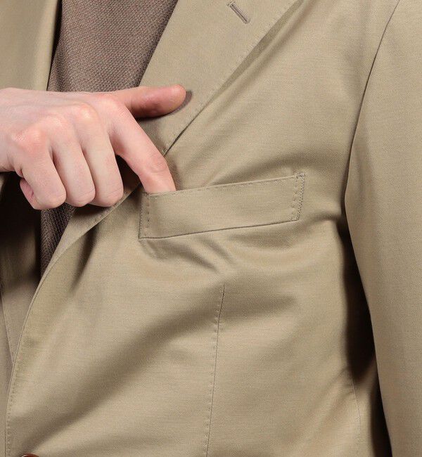 TOMORROWLAND MENS「コットンポリエステル ストレッチツイル シングルブレステッド2Bジャケット」|テーラードジャケット|