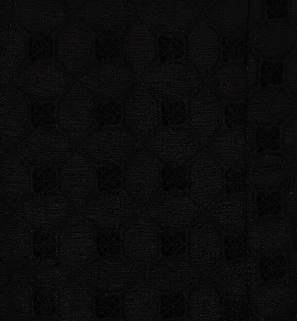 Ballsey「コットンエンブロイダリー Vカラージャケット」|ノーカラージャケット|