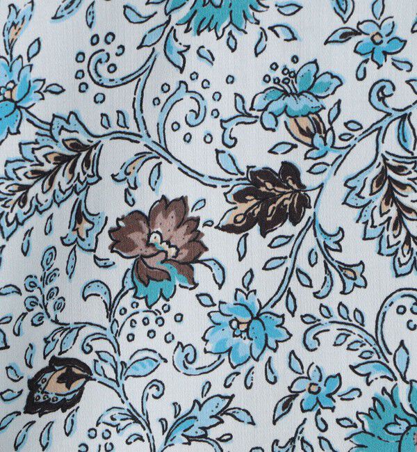 TOMORROWLAND MENS「コットンシルク フラワープリント プルオーバーシャツ」|シャツ・ブラウス|